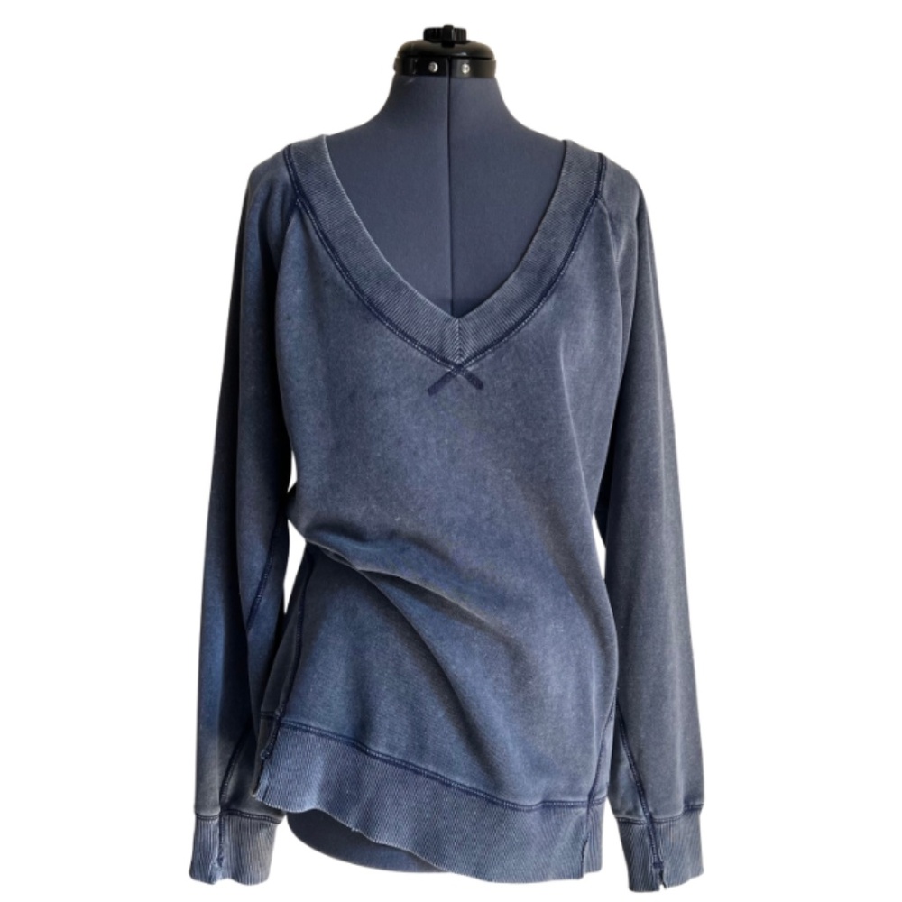 Aerie V Neck Oversized Casual Cozy Lounge Top Sz XS